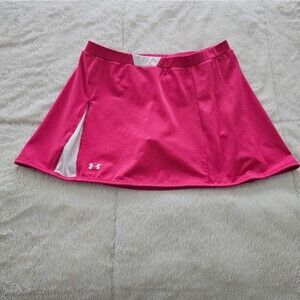 Under Armour Pink/White Mini Tennis or Pickleball Skort. Size Medium